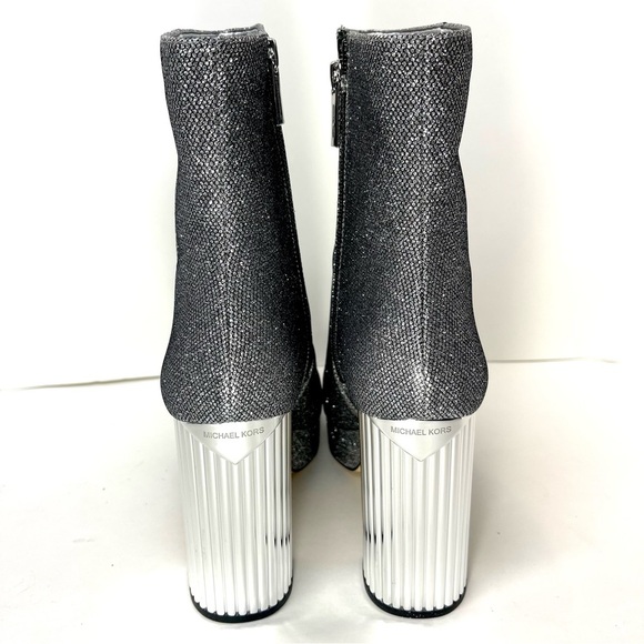 NWT MICHAEL KORS Porter Glitter Platform Dress Booties Size 9.5M - Picture 5 of 9